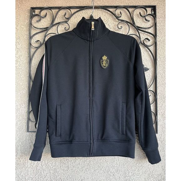 Lauren by ralph lauren track jacket - size small - black - Picture 2 of 7